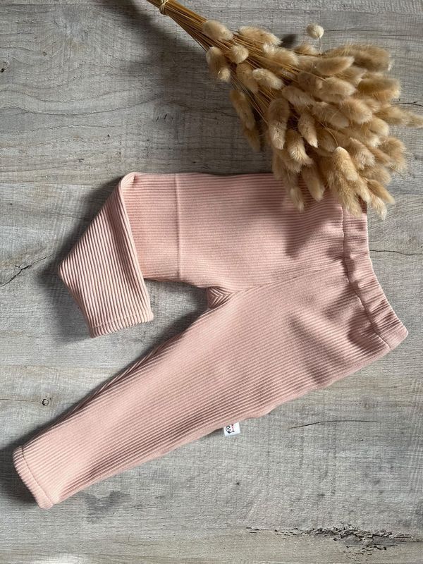 Legging bébé doux rose