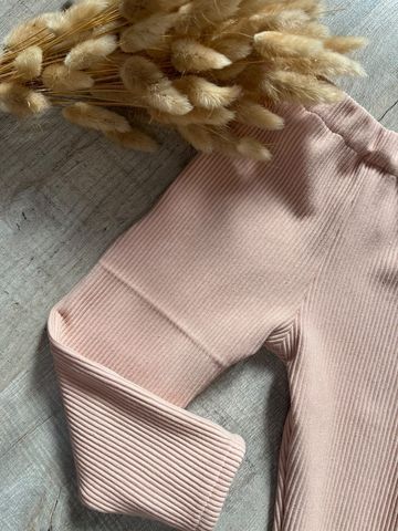 Legging bébé doux rose – Image 2