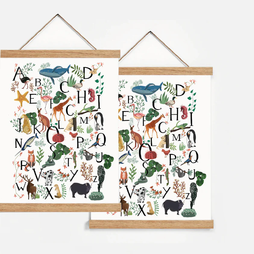 Duo d'abécédaires des animaux