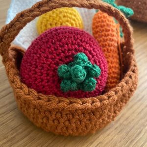 Dinette en crochet légumes