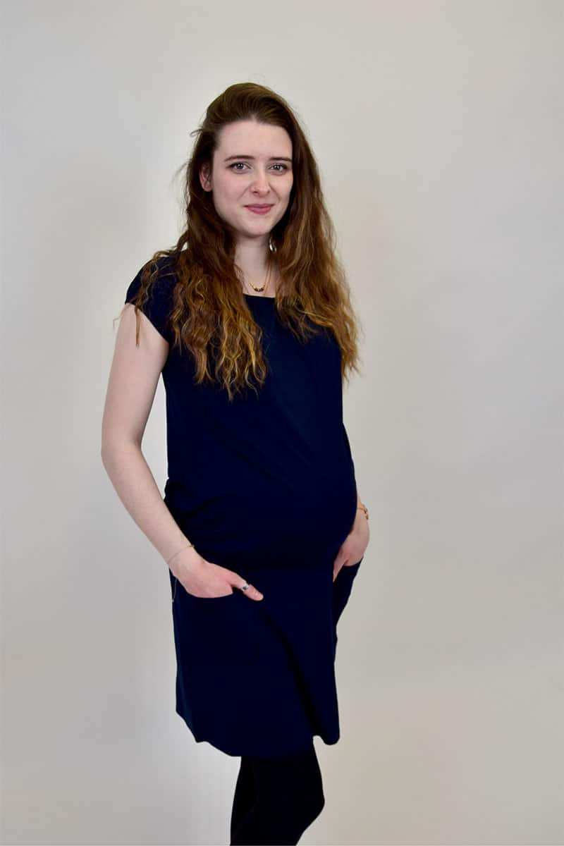 Robe grossesse – viscose et élasthanne Existe en 2 couleurs – Image 8