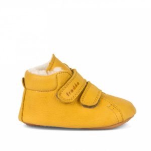 FRODDO – Prewalkers velcro fourré – Dark Yellow