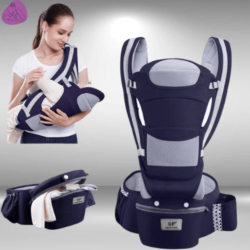 Porte bébé kangouroux ergonomique avec sac de rangement |BabyComfort – Image 7