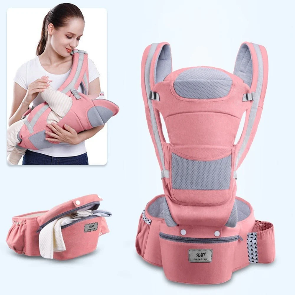 Porte bébé kangouroux ergonomique avec sac de rangement |BabyComfort – Image 8