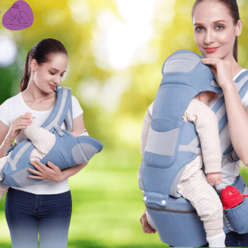 Porte bébé kangouroux ergonomique avec sac de rangement |BabyComfort – Image 9