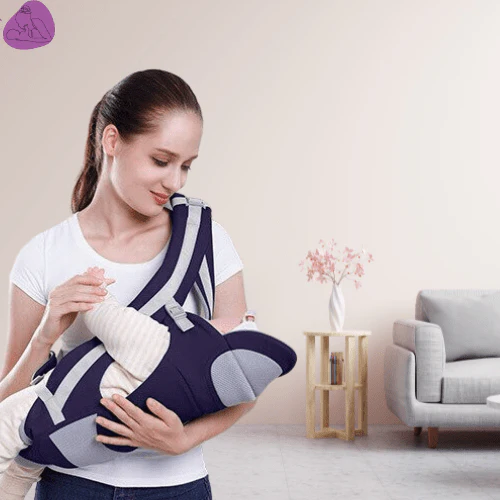 Porte bébé kangouroux ergonomique avec sac de rangement |BabyComfort – Image 5