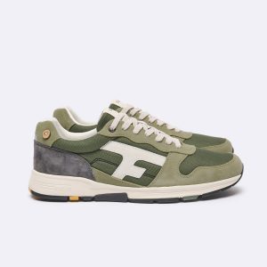 FAGUO – Baskets Olive –  Kaki