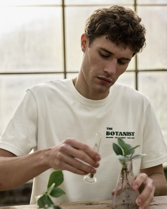 FAGUO – T Shirt Lugny Botanist – Écru – Image 2