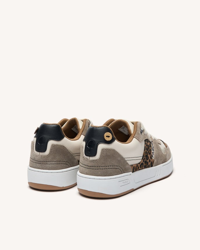 FAGUO – Baskets Ceiba – Ecru & Léopard – Image 4