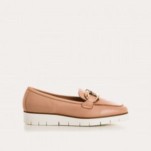 Reqins – Mocassins Naster Cuir – Poudre